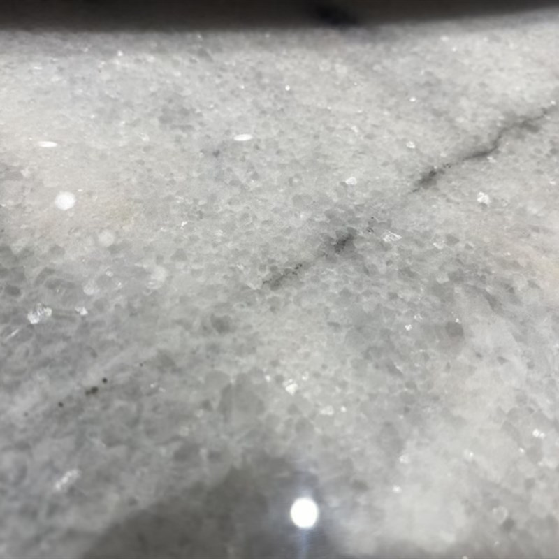超晶石不锈钢圆桌天然大理石别墅大平层高端餐桌椅组合