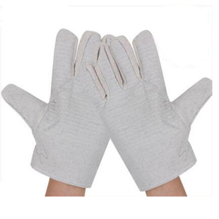 双层加厚帆布手套全衬24线劳保耐磨机械工作电焊工防护用品厂家