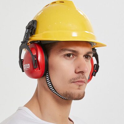 MSA/梅思安防噪音耳罩头盔式防护耳罩SOR14012工业降噪耳罩耳塞