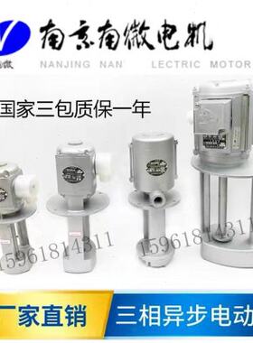 南京南微电机 磨床 水泵 AB 25 50 100 油泵三相电泵机床冷却泵
