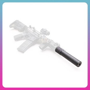 金属消音器 逆牙14mm螺纹 多卡装饰消补偿 精击司马司骏M416 创研