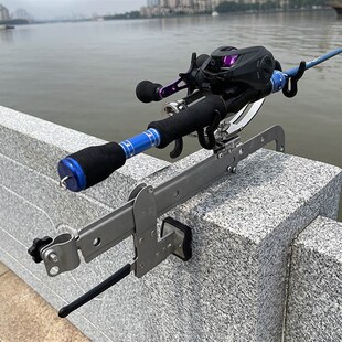 桥筏支架水滴轮筏轮不锈钢桥钓筏钓卷线器钓鱼炮台架杆船钓筏竿架