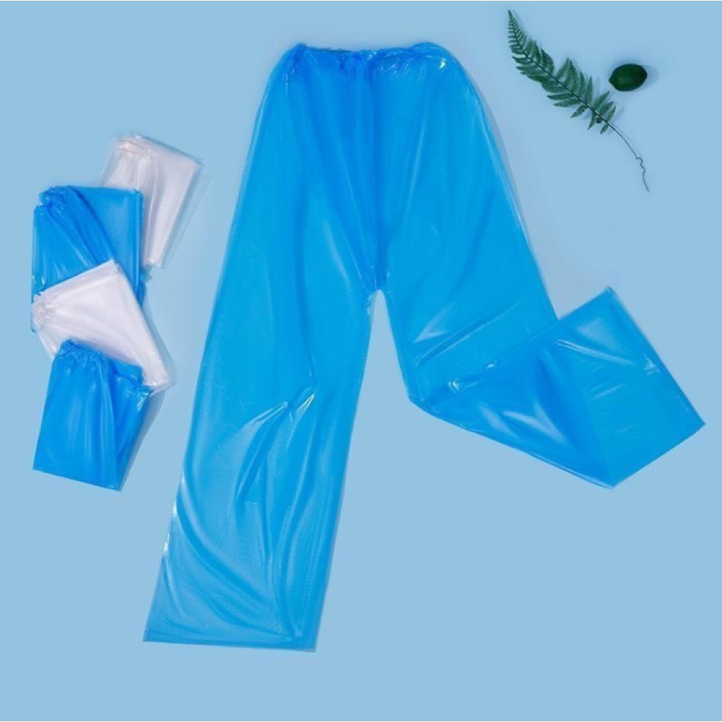 防雨裤一次性雨裤耐用长款加厚户外便携式雨衣漂流男女防水裤骑车