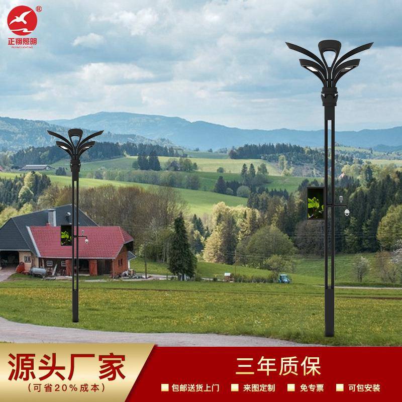 led玉兰灯户外广场多功能玉兰灯杆市政道路园林小区智慧路灯定做