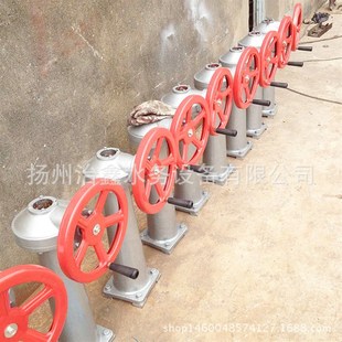 手摇启闭机/厂家生产SYQ-2侧摇式启闭机铸铁闸门不锈钢闸门丝杆