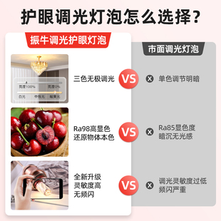 玉米灯e27螺口智能遥控调光节能灯全光谱e14家用吊灯led护眼灯泡