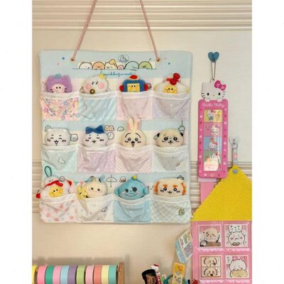 12被子收纳袋角落生物壁挂收纳袋小x格a-s专用周边日系可爱玩偶n