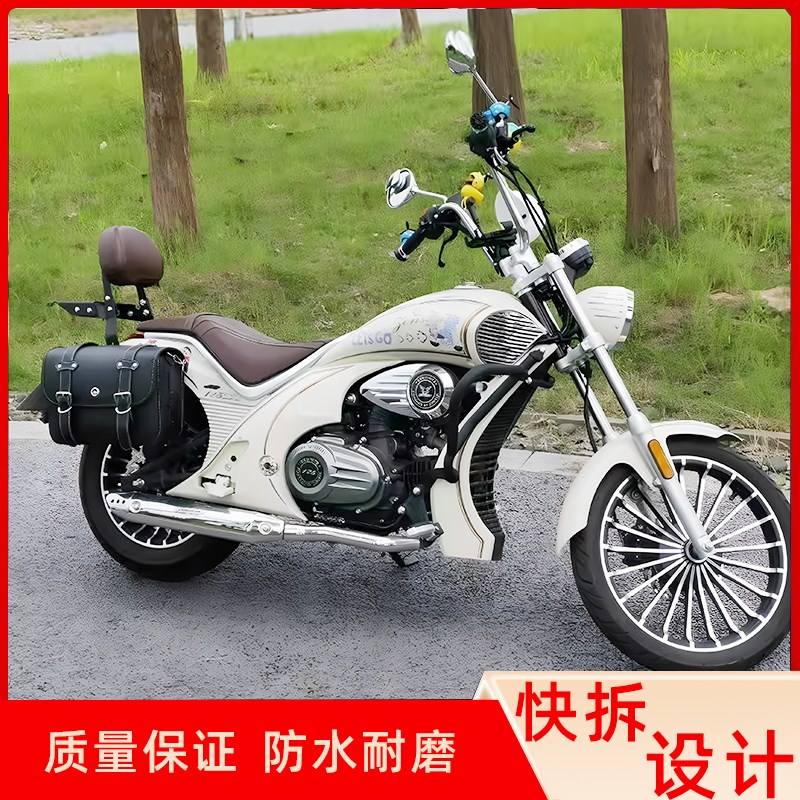 适用宗申优米125YOMI快拆复古边包巡航摩托防水帆布包侧跨头盔包