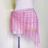 沐熙家肚皮舞臀巾流苏腰链腰巾西米神器繁星大三角款