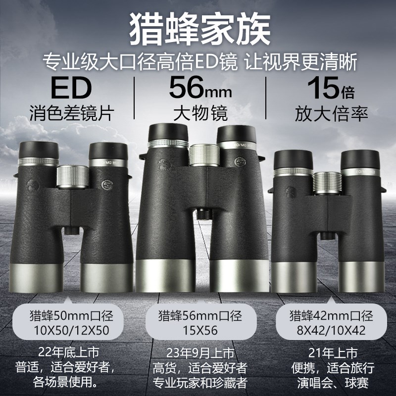 SAGA萨伽猎蜂15X56ED双筒望远镜高倍高清级防水夜视寻蜂观鸟