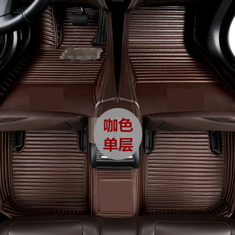 奥迪A6L05/06/07/08/09/10/11款全包围汽车脚垫双层丝圈大C6