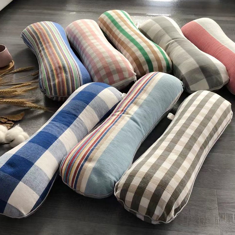 特价处理一批加厚凉席布料做的颈椎枕腰枕可拆洗