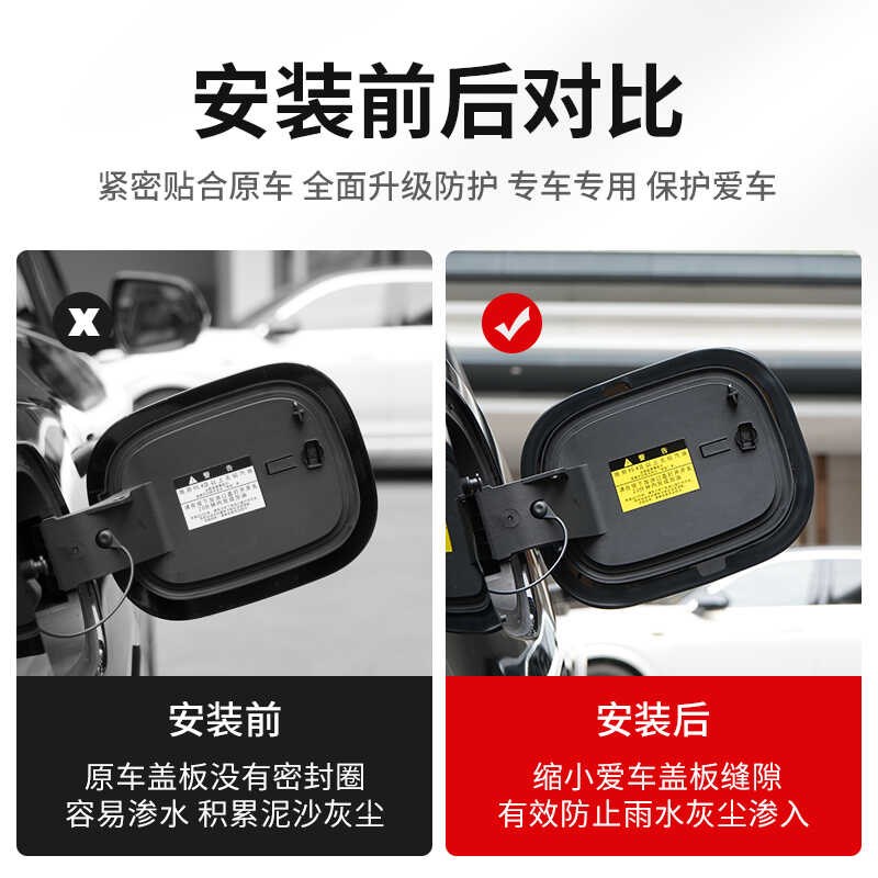 AITO新问界M7充电口盖密封圈新款油箱防水罩防尘用品改装配件