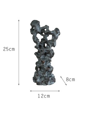 新中式假山太湖石摆件陶瓷工艺品样板房客厅玄关会客厅软装装饰品