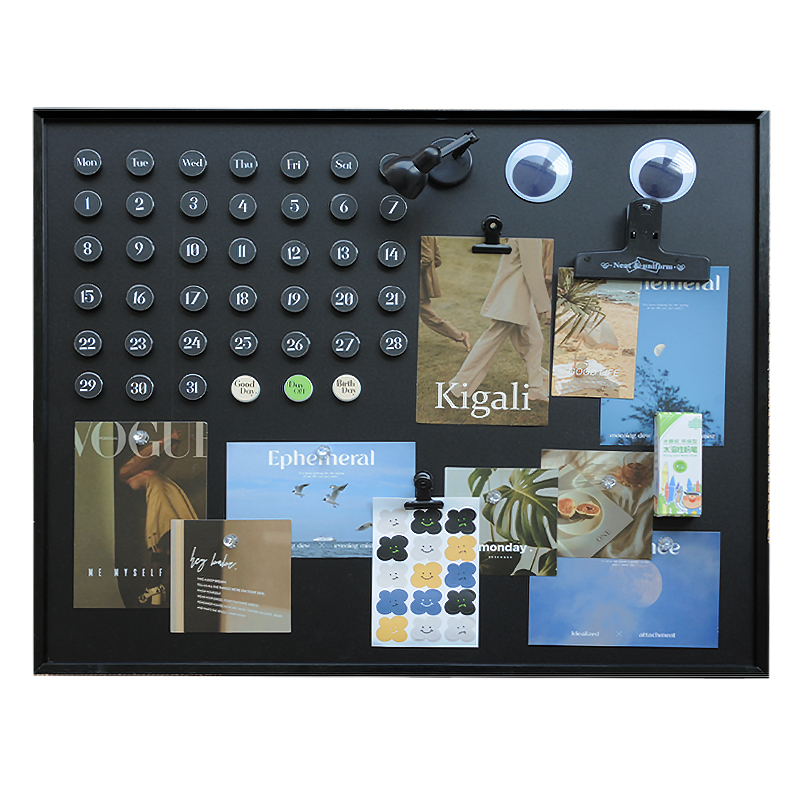 QINGDIN电表箱装饰画轻奢高级感2023DIY日历磁吸黑板电箱遮挡挂画