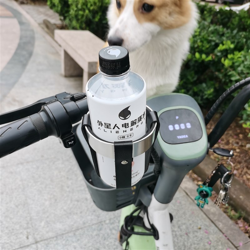不锈复古自行车水壶架咖啡杯电动车小牛水杯架通用摩托车装备配件