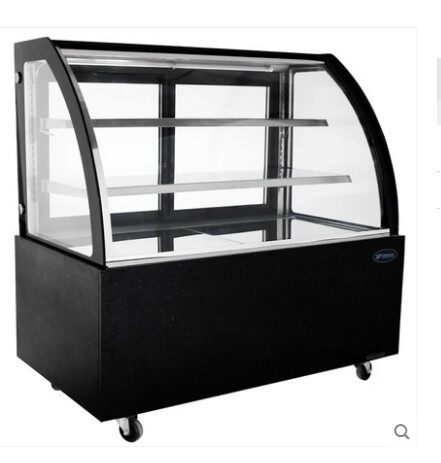 银都 商用蛋糕柜直角圆弧玻璃冷藏柜台式水果保鲜柜熟食柜展示柜