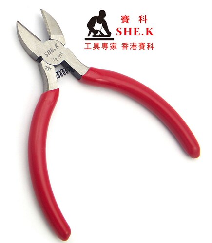 香港赛科SHE.K 小号斜咀钳 5 斜嘴钳 迷你斜嘴钳斜嘴钳 斜口钳