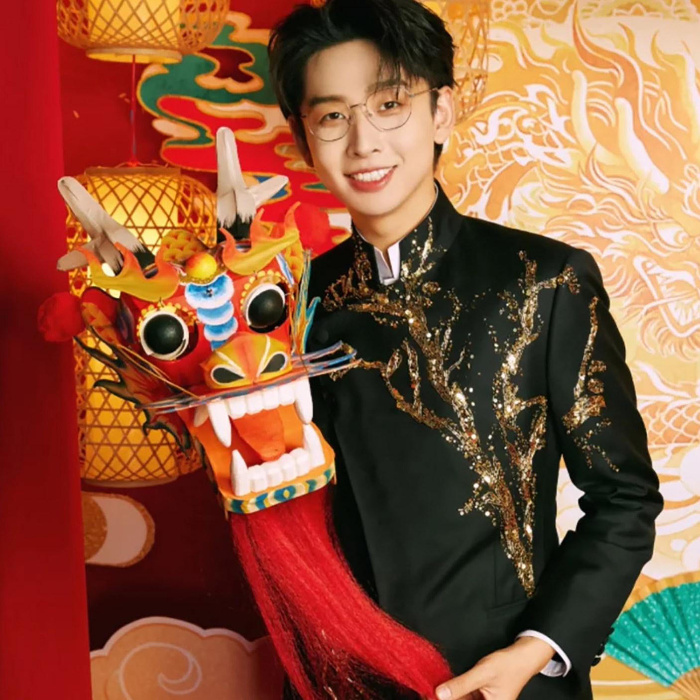 齐思钧同款新中式鎏金中山装男士年会主持西服舞台外套商务中国风,男装,商务正装西服,淘宝优惠券,粉丝福利购,淘宝优惠卷