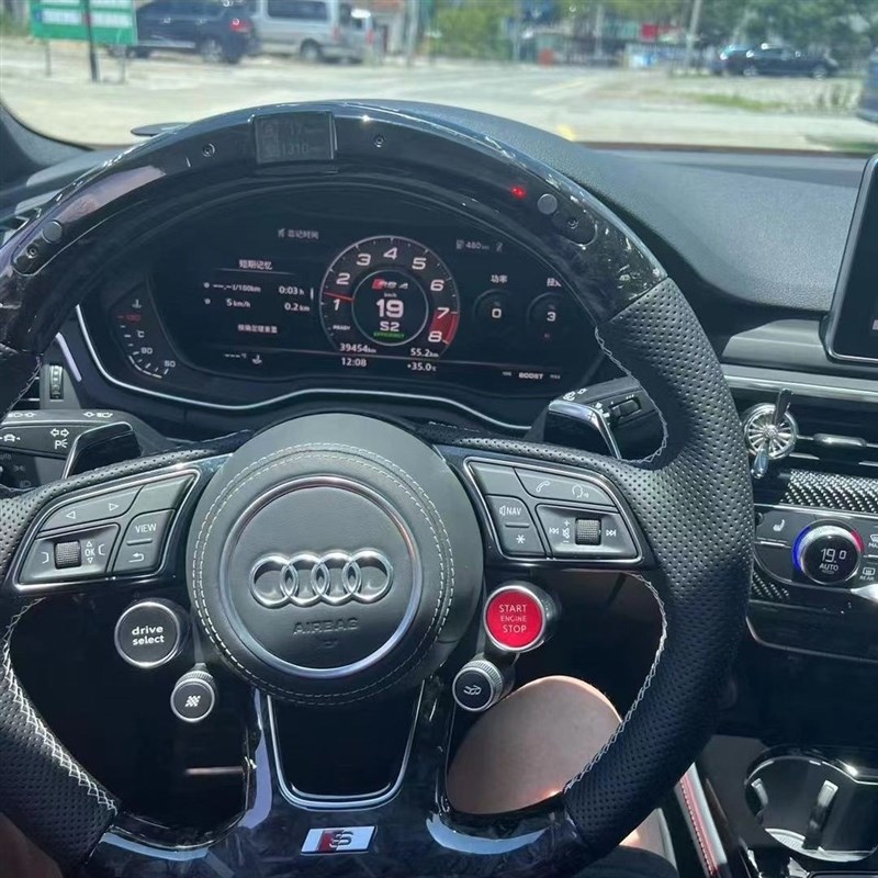 奥迪R8按键两键四键方向盘加装一键启动适用于奥迪全系大众