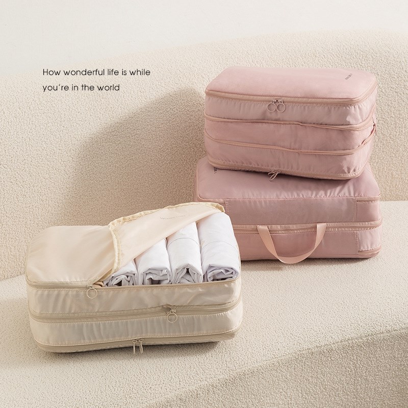 旅行收纳袋行李箱衣服整理袋家用旅游出差羽绒服衣物压缩袋收纳包