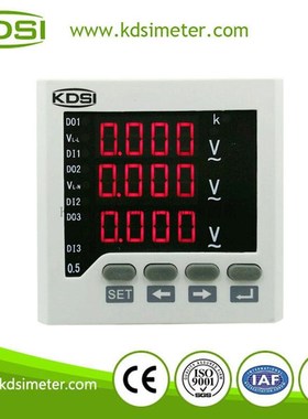 KDSI/康的斯 智能数显仪表BE-72 3AV100V三相交流电压表