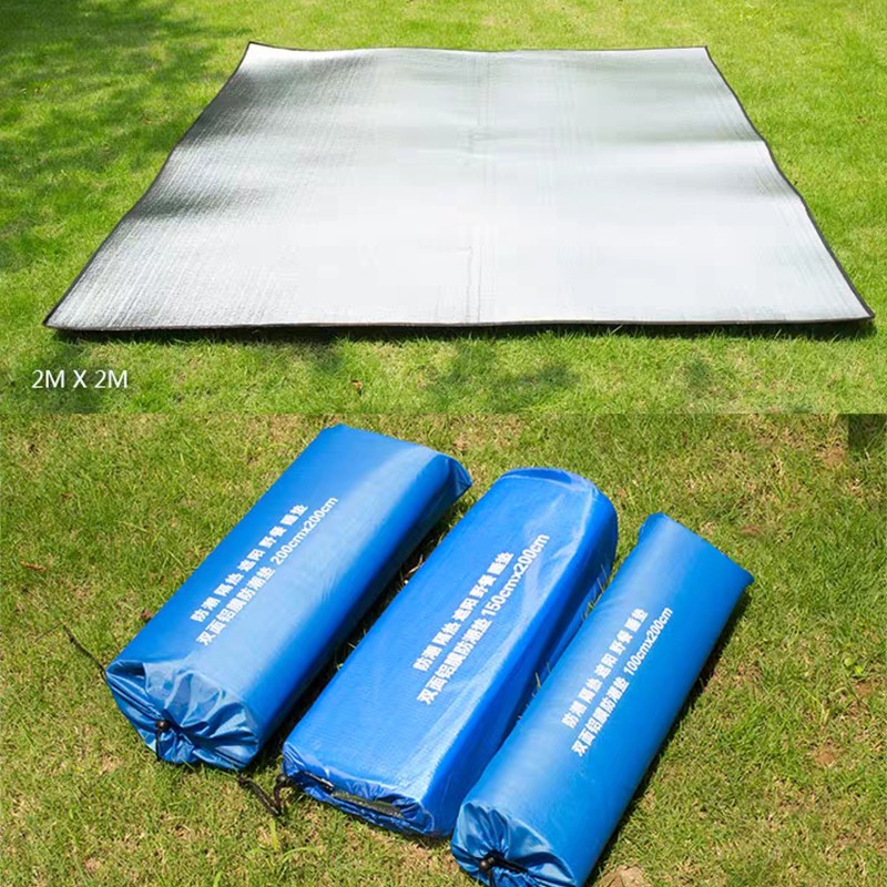 户外双面铝箔防潮垫加厚野餐垫超轻便携防水帐篷垫子隔潮露营折叠
