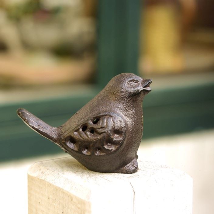 复古铸铁小鸟做旧家居饰品文房摆件纸镇文创窗台花园橱窗装饰