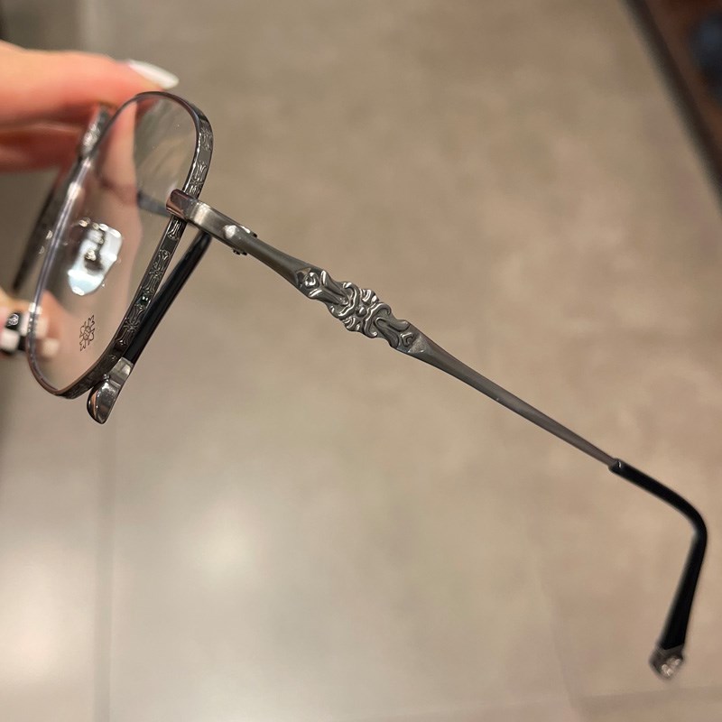 麦克心罗心眼镜框架纯钛多边形单梁蛤蟆镜超轻男女大脸型近视平光