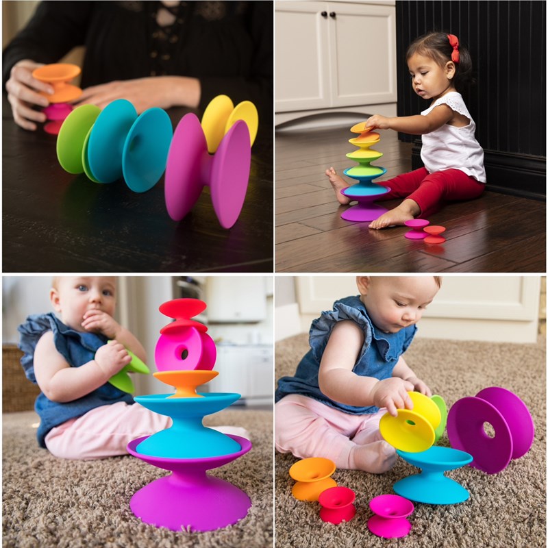 Fa aid婴幼儿1-3岁益智叠叠乐手眼协调颜色形状认知刺猬推推乐