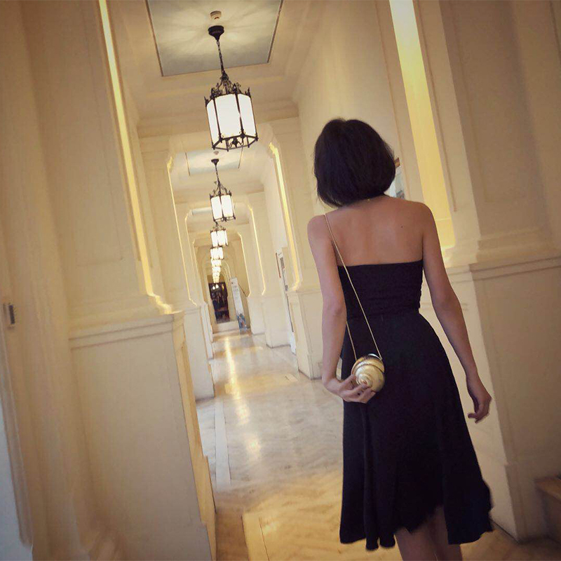 Cigs 原h创 高腰气质复古显瘦cic包臀鱼尾裙 半身裙中长裙女夏