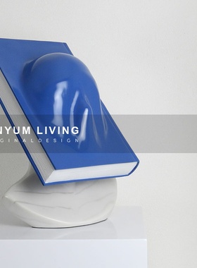 北欧雕塑样板房间轻奢抽象人物书房售楼处大堂办S公室软装饰品摆