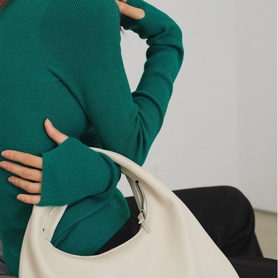 MS assic 南毛纱120s刚需Gi入无缝高领套指打底羊毛衫