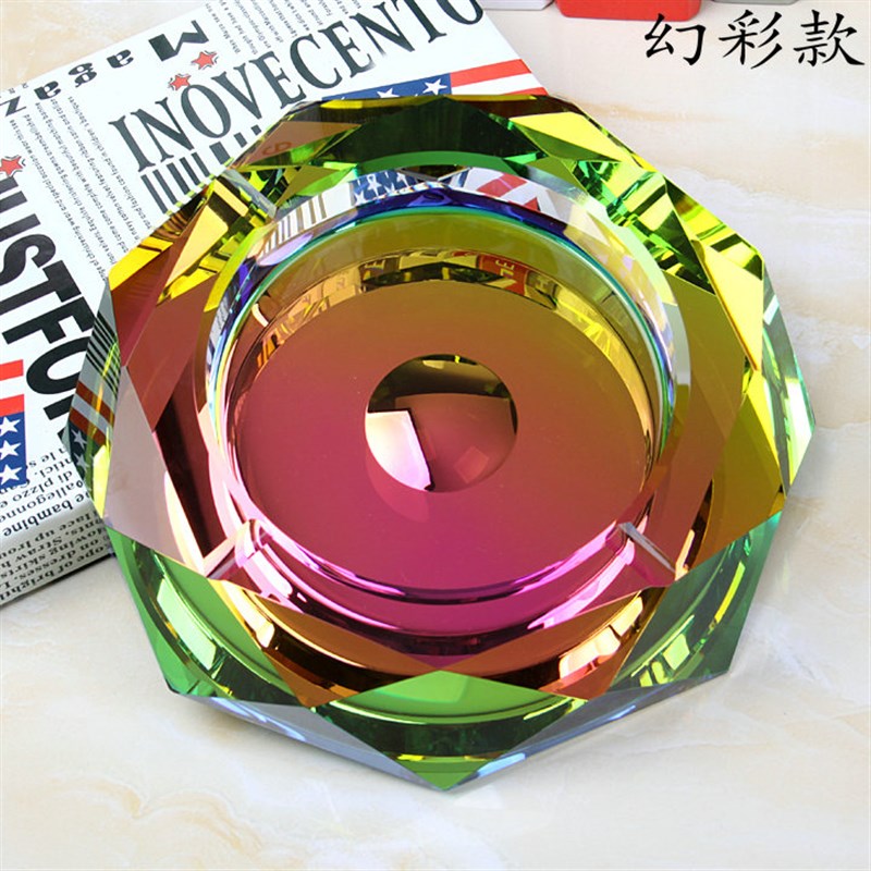 实用时尚水晶烟灰缸创意礼品特大号精品欧式烟缸商务 公司定制