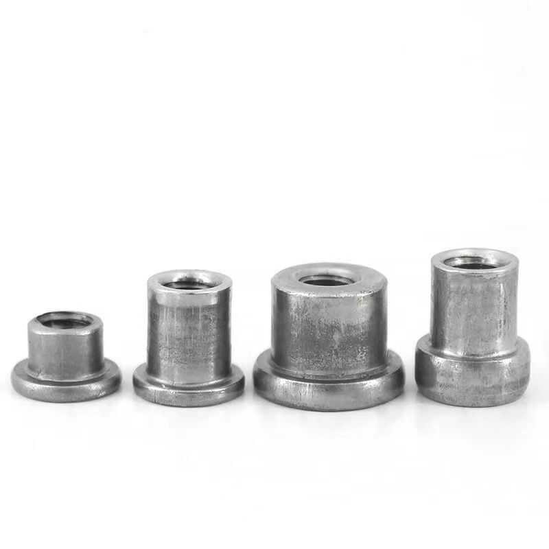 T型焊接螺母台阶圆螺母对锁螺母法兰盘圆柱螺母冷镦铁板t帽M5-M12