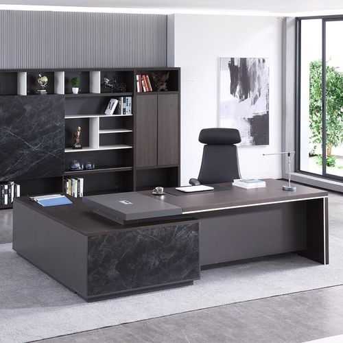 现代简老板桌JP-BT-JZ班 经理总裁办约公大班室桌主管大台桌椅组