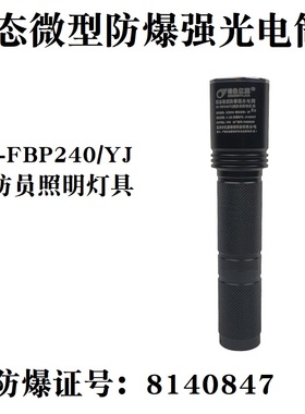 防爆固态微型强光强光电筒FD-FBP240/YJ消防头盔顶灯防爆手电筒