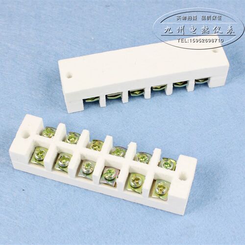 高温陶瓷接线端子 220V 35A 铜六位瓷接头 陶瓷接线柱 6位高频瓷