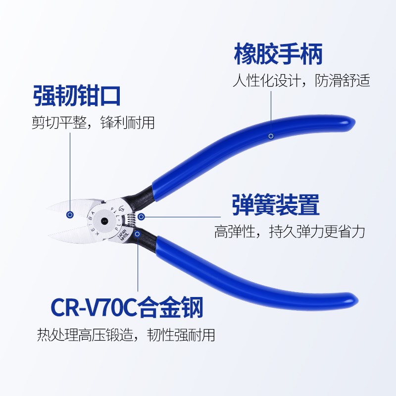 keiba马牌PL-716 714 715 717水口钳橡胶产品水口剪切钳子