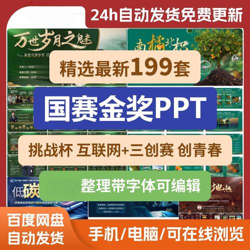 创赛PPT模板高级三创新创业大赛竞赛互联网加挑战杯国创大创比赛