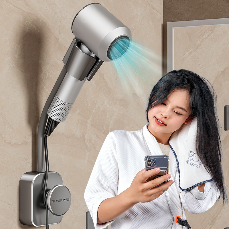 吹风机懒人支架置物架子化妆室浴室解放双手N吹风机筒壁挂收纳神