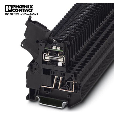 菲尼克斯 黑色保险丝端子 - ST 4-HESILED 24 (5X20) - 3036547