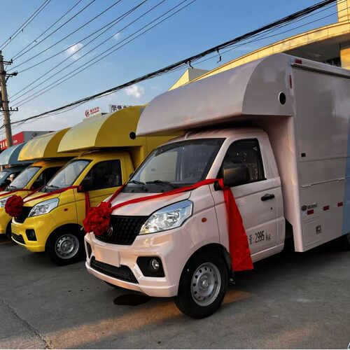 国六B 祥菱V1单排座流动售货车 LED广告车价格全自动舞台车
