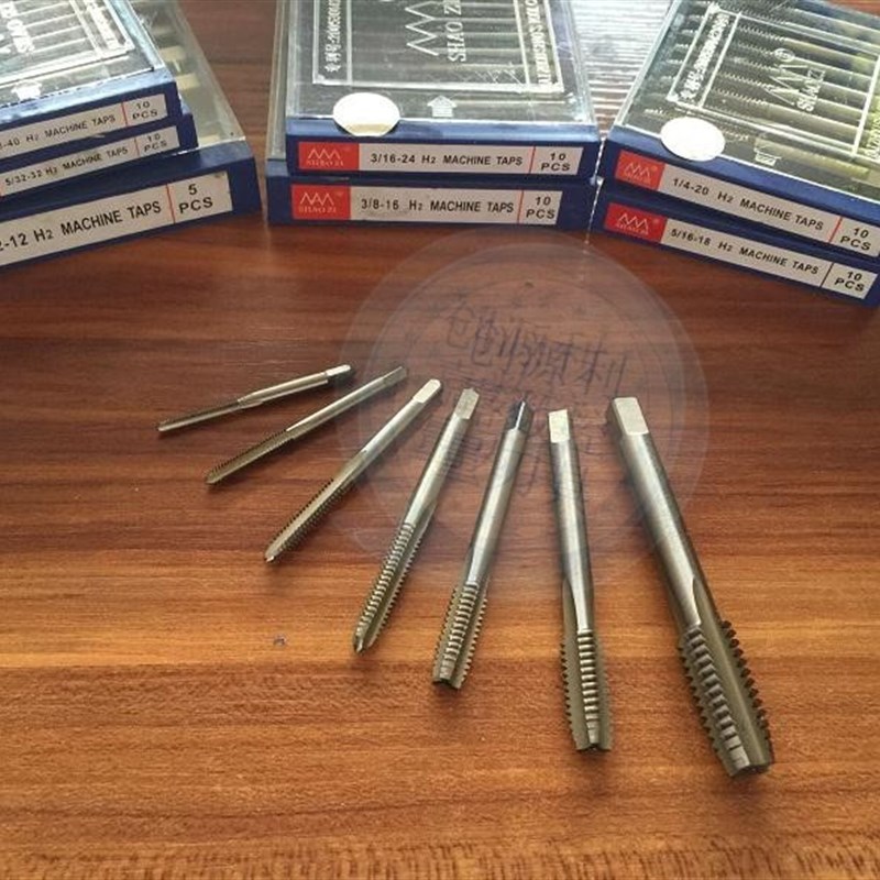 邵氏英美制机用丝锥美标丝攻4-40 5-40 6-32 8-32 10-24 12-24UNC