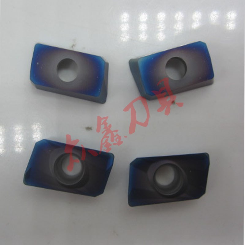 淬火钢蓝涂层数控铣刀片不锈钢高硬APMT160408PDER APMT1135纳米