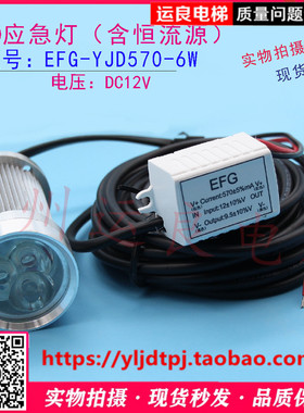 日立电梯轿厢LED筒灯含恒流源EFG-YJD570-6W照明应急电源灯