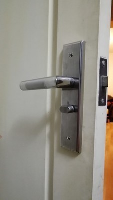 不锈钢单舌门锁防撬可调孔距室内房门卧室门锁50/55/60/70mm锁舌