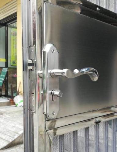 室内卧室现代实木房门执手锁静音通用型三件套锁具欧式不锈钢门锁