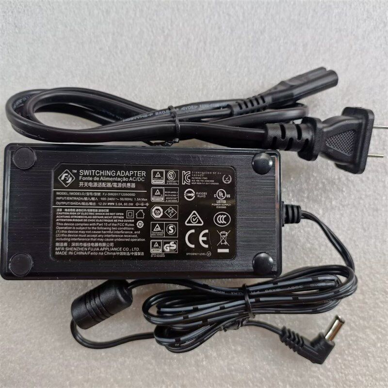 L弯头福佳12V5A显示器电源适配器FJ-SW20171205000D电源供应器
