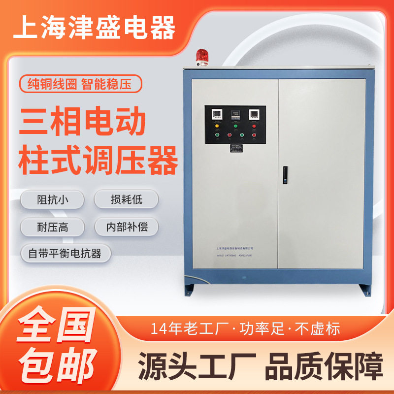 定做优惠三相柱式调压器TESGZ-50KVA大功率电动铜可调变压器